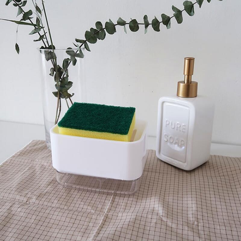 

Push-type detergent storage container