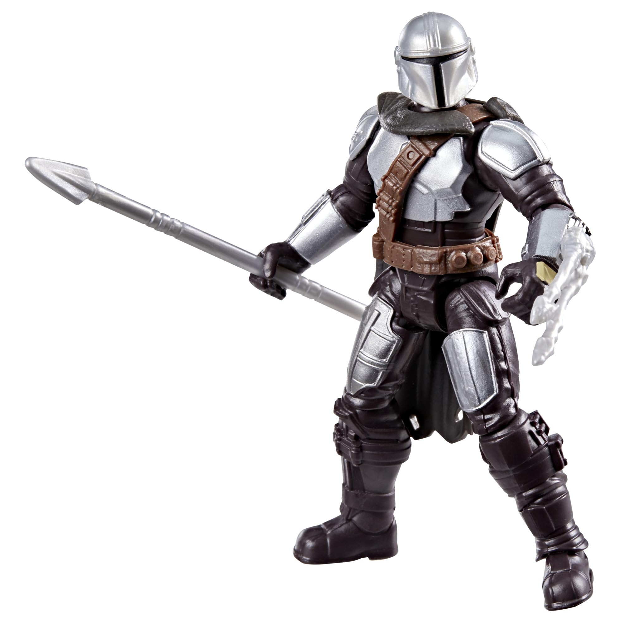 

Hasbro ЗВЕЗДНЫЕ ВОЙНЫ Мандалорец и Грогу ActionVerse Мандалорец 11 см Фигурка с многоразовым хранилищем аксессуаров Игрушка для детей Возраст G2865 Оригинальная
