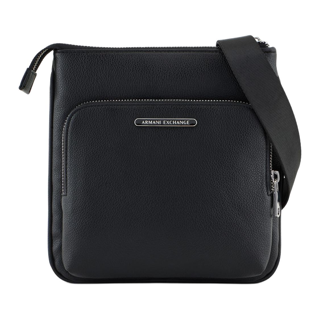 Emporio Armani Logo Zip Closure Shoulder Bag Men Shoulder Bag Black XM000846AF12134UC001 Basic Set (Bag+Dust Bag)