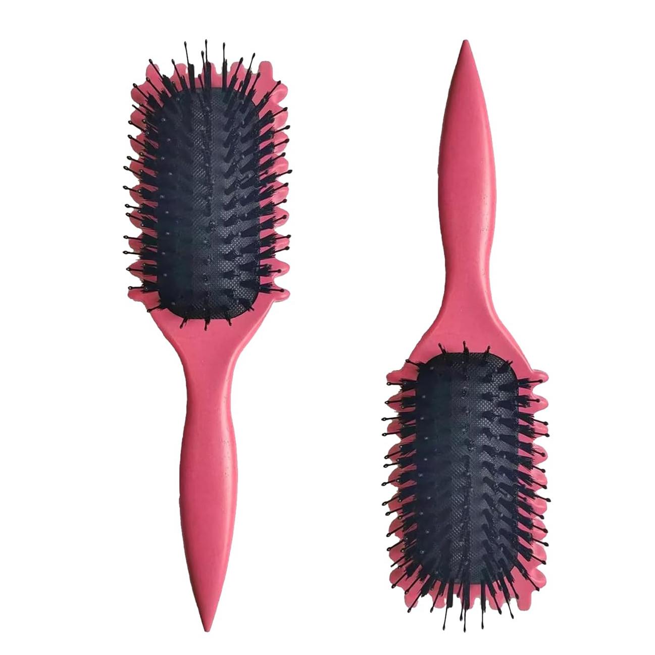 

1 шт. Жіноча щітка для формування локонів, щітка для волосся з кабанячої щетини, щітка для укладання кучерявого волосся, формування та визначення локонів 1pcs червоний