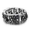Kalen Gothic 32mm Wide Bracelet for Men Punk Domineering Skull Accessory Heavy Duty Chain Charms Jewelry Gifts