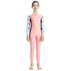 Costume da bagno intero a maniche lunghe per bambini con protezione solare ad asciugatura rapida Costume da bagno per bambina Allenamento al nuoto Snorkeling Impermeabile Cappotto per madre