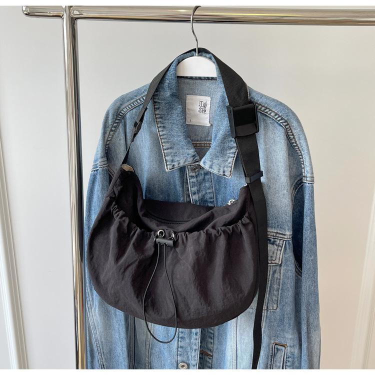 Nylon Canvas Bag Summer New Trendy Casual Tote Bag Versatile Shoulder Messenger Bag Saddle Bag