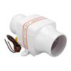 3in 12V Inline Bilge Air Blower Vent Fan 130CFM 4 Blades High Airflow for Marine Yachts Boats