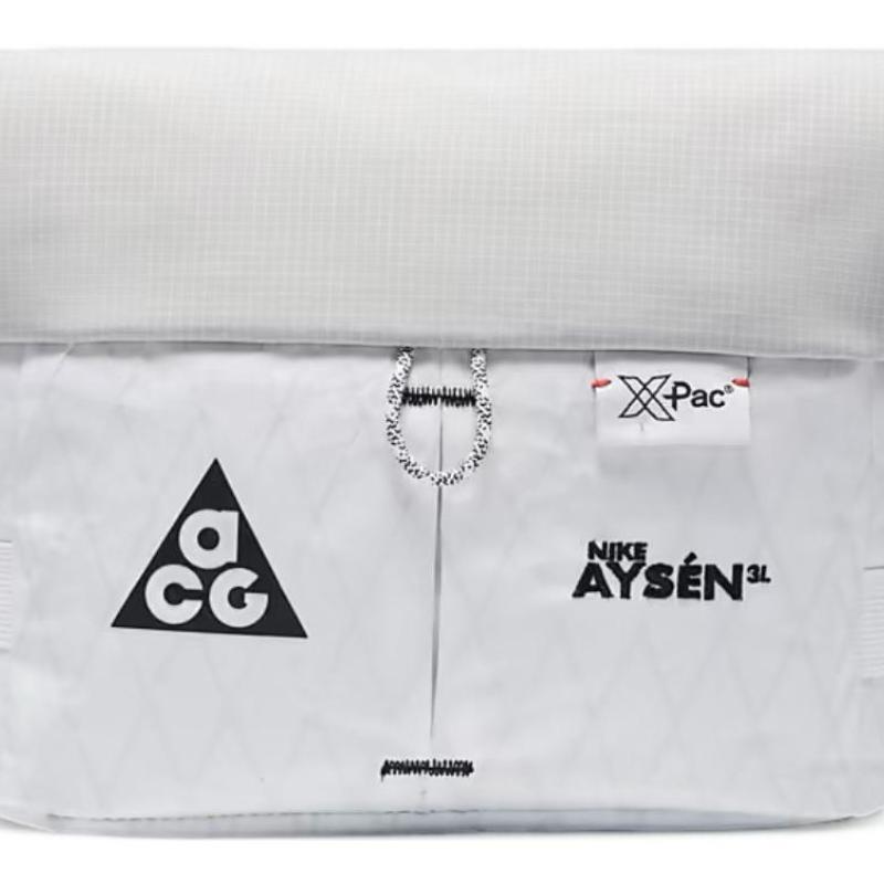 Nike Polyester One Shoulder Crossbody Fanny Pack Unisex White Casual DV4051