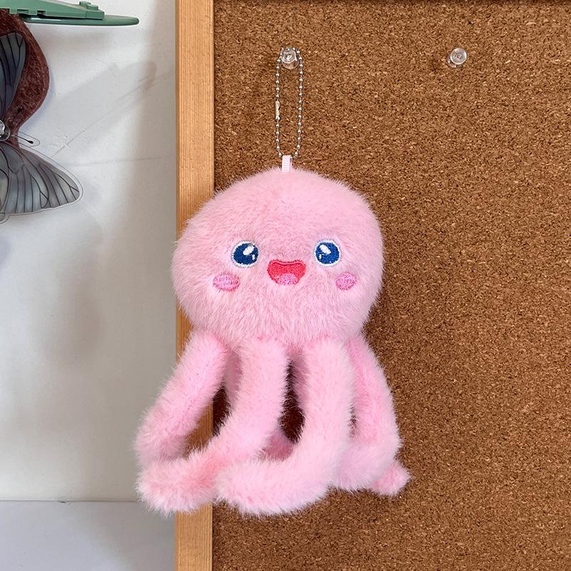 1Pcs Soft Simulation Animal Whale Small Pendant Turtle Ocean Animal Plush Keychain Starfish Pp Cotton Plush Toy Home Decoration