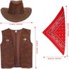 1 Set Denim Three Piece Suit Cowboy Outfit Boy Cowboy Costume Cowboy Costume