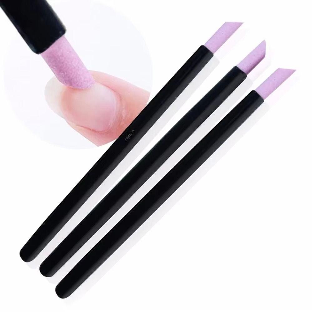 Quartz Cuticle Remover Plastic Manicure Nail Files Durable Nail Skin Grinding Pen  Manicure Tools