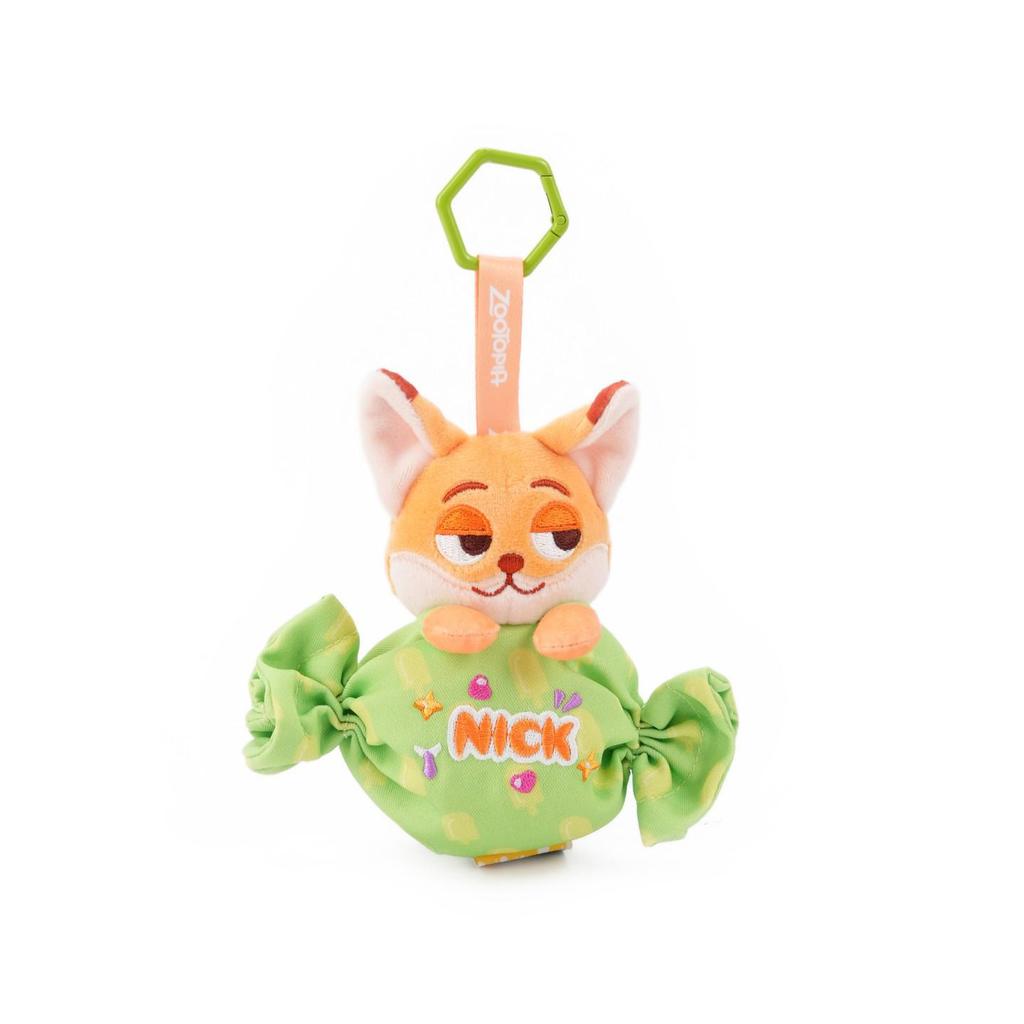 Authentic Zootopia 2 Judy & Nick Plush Keychain with Officer Clawhauser Ornament
