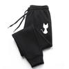 Pantaloni sportivi da donna stampati con gatto carino Pantaloni lunghi in cotone Pantaloni da jogging Pantaloni da jogging solidi per fitness sportivo