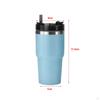 Tumbler with Lid and Straw Coffee Cup Stainless Steel Travel Mug for Outdoor Adventure, Road Trips,