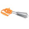 Egg Beater Stainless Steel Plastic Hand Crank Autorotation Effort Saving Manual Hand Mixer for Home Kitchen Cooking