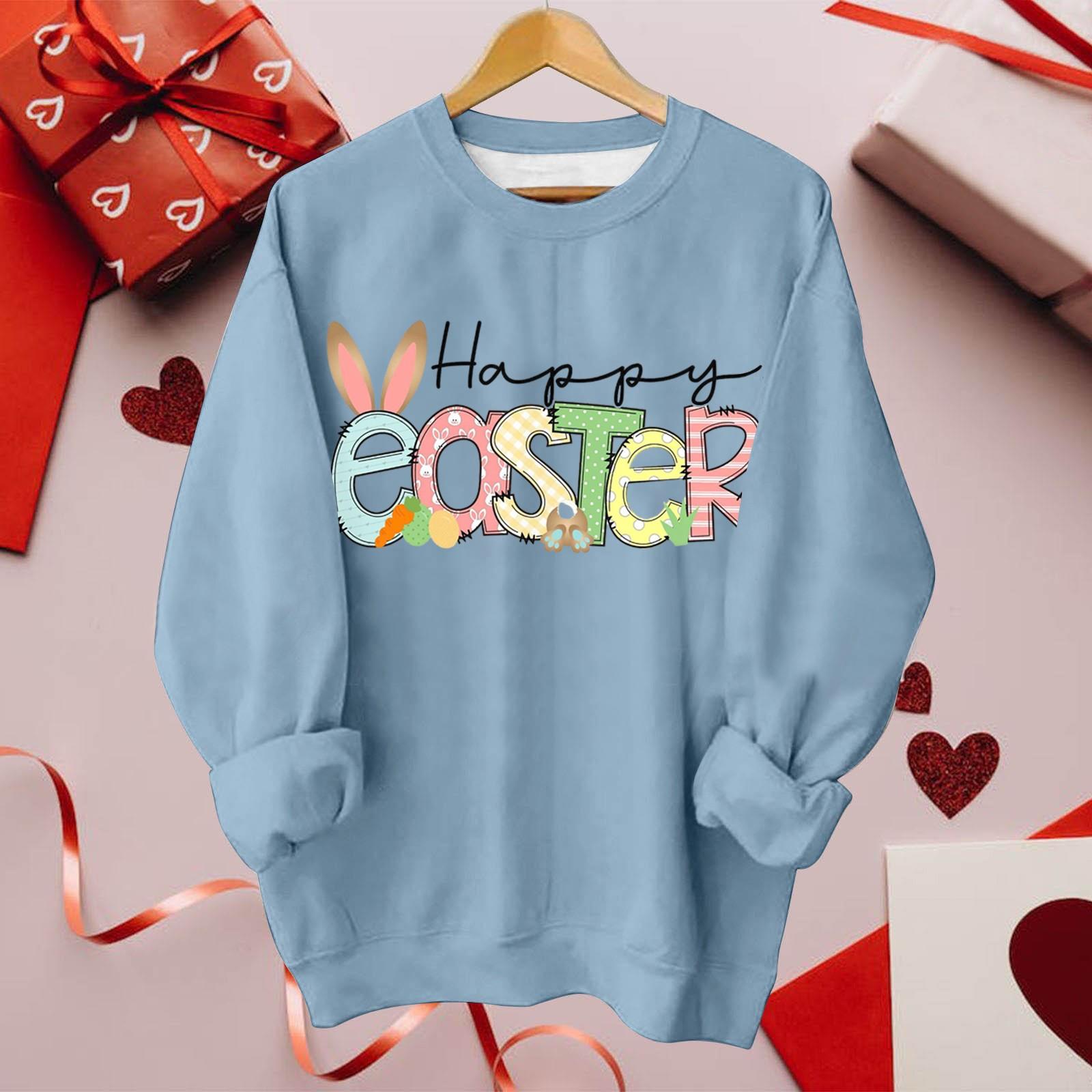 

Women s Fashion Casual Round Neck Long Sleeve Top Printed Pullover Sweatshirt XXXL фіолетовий