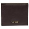 Small Women' Wings Wallet Made of Natural Leather Black