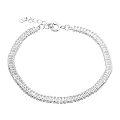 Silberarmband mit Zirkonia, Produktgewicht 4,78 g (2175032)