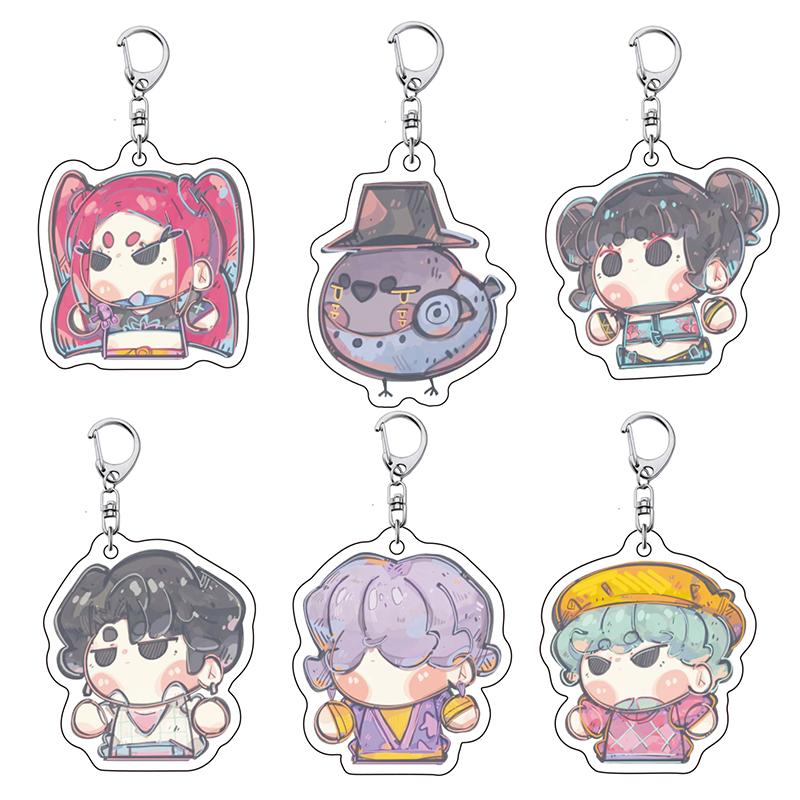 1 Set Kpop Demon Hunter Schlüsselanhänger Saja Boys Schlüsselanhänger Kpop Schlüsselring für Taschen Accessoires Partygeschenke Huntrix Schlüsselanhänger Fangeschenke