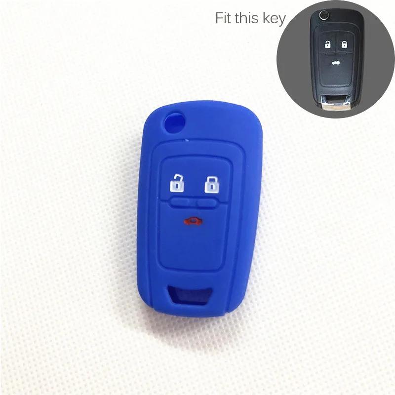 Car Silicone Remote Key Cover Case Fob Shell For Chevrolet Aveo Onix Volt Spark Orlando Trax Camaro Equinox Impala Sonic Cruze