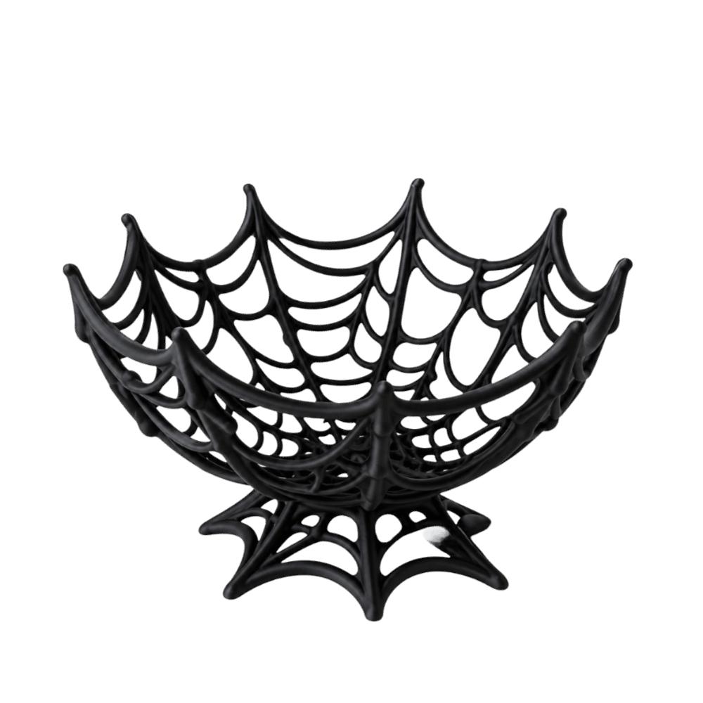 Hollow Out Candy Basket Creative Fruits Plate Bowl Funny Halloween Spider Web Basket Kids Gift