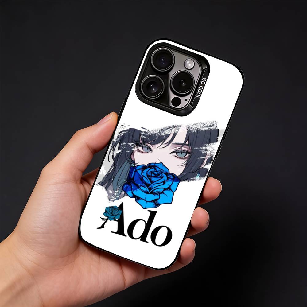 A-Ado K-Kyogen Phone Case For iPhone17, 16,15,14,13,12 Pro Max Black Candy Matte Shockproof Cover iPhone16se4