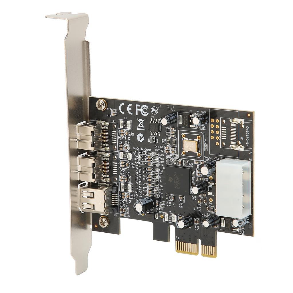 Sans câble - Carte'extension PCI E 1x vers IEEE 1394 DV adaptateur