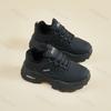 Women's Platform Shoes Winter 2026 Fashion Warm Plush Lace Up Chunky Sneakers Outdoor Walking  Warm Increase Casual Shoes