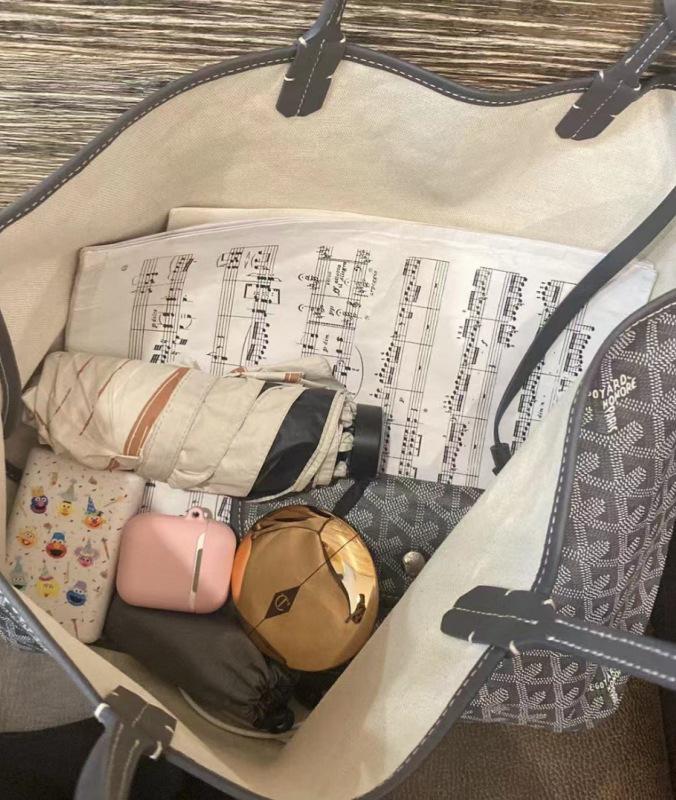 2025 Elegant Large Capacity Tote Bag with Y Letter Design - Dog Tooth Pattern