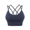 European & American Plus Size Criss-Cross Back Sports Bra - Wire-Free, Shockproof Yoga & Running Bra for Women