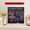Lamin Yamal Customize Text Diamond Painting Round Diamond Mosaic Suitable For Beginners Diamond Painting Rhinestones Gift Frameless