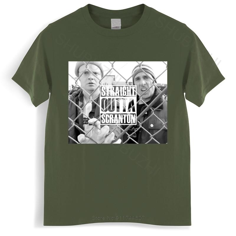 Men Cotton T Shirt Summer Brand Tshirt Scranton T Shirt The Office Dunder Mifflin Dwight Tv Show Scranton unisex tshirt S