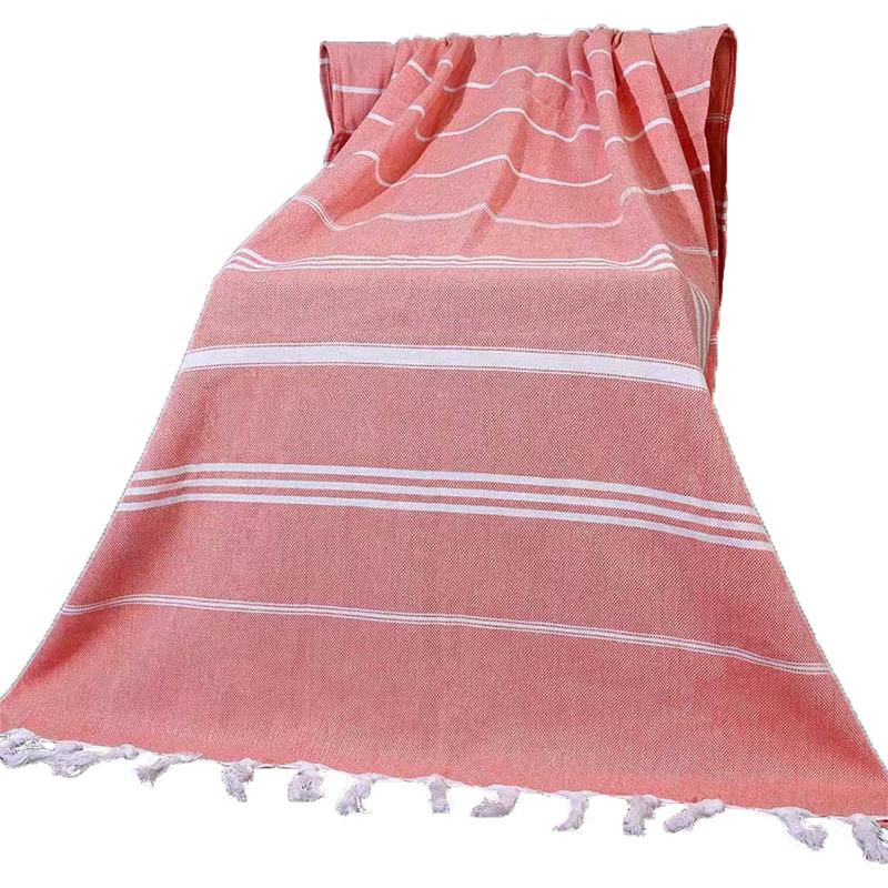 Luxury Quality Super Absorbent 100% Cotton Beach Towels Turkey Yarn Dyed Jacquard Turkish Beach Towel