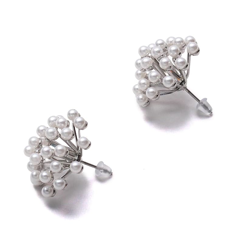 

[VOTRE COUTURE] Pearl fireworks earrings Hanabi earrings grand premium Luxury domestic product pearl ladies white silver Brand 3 year warranty