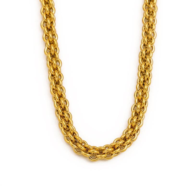 INSSGG Luxury Gold Cuban Chain Necklace