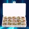 115Pcs Hose Clamp Colored Zinc-Plating Spring Clip Water Tube  Pipe Fasteners 6-22mm