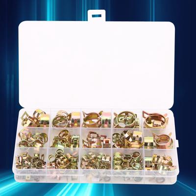 115 fascette stringitubo colorate zincate a molla clip per tubi dell'acqua elementi di fissaggio 6-22 mm