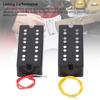 Humbucker Pickup Set Open Style 2 Holes Double Coil Pickup for 4 String Electric Bass Guitar