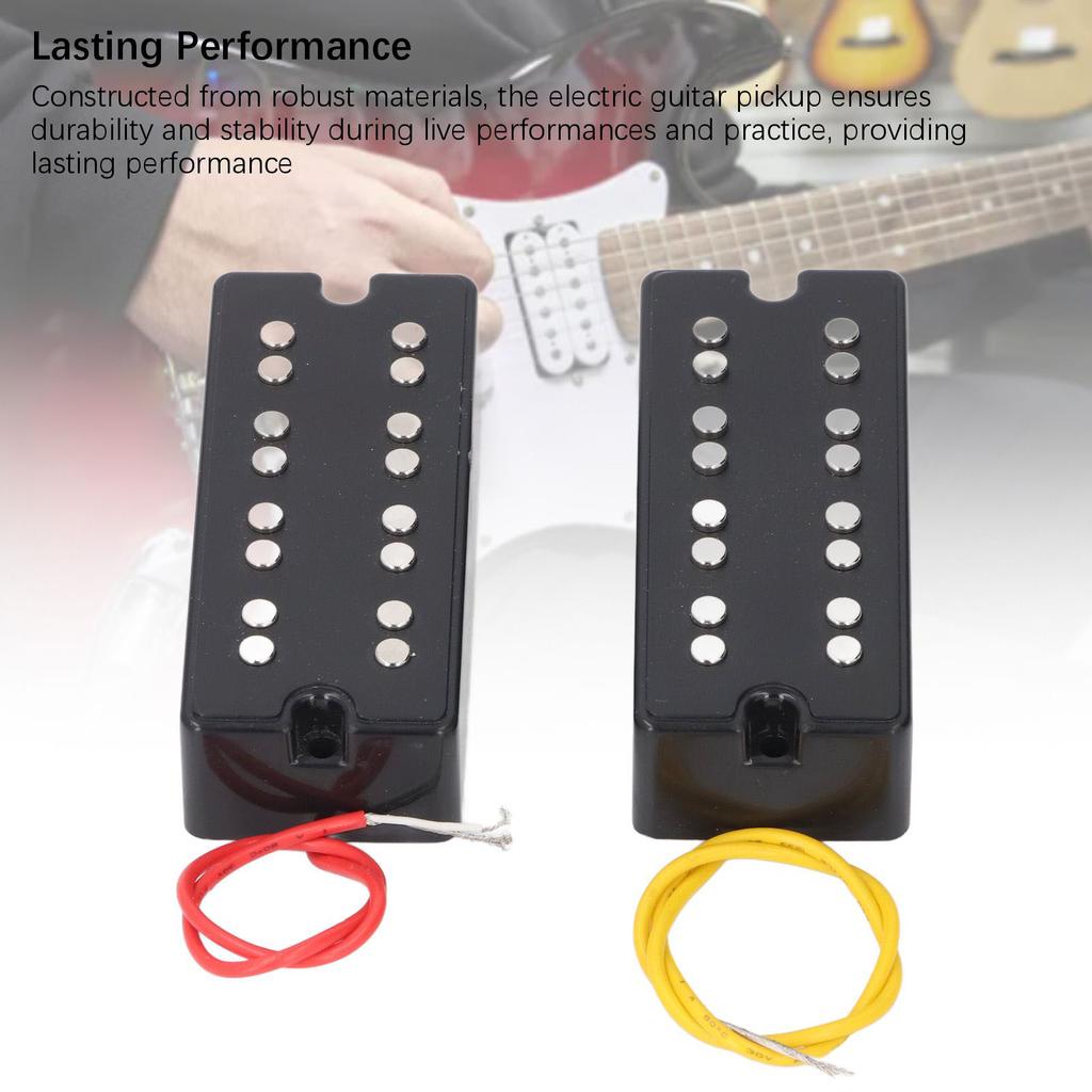 Humbucker Pickup Set Open Style 2 Holes Double Coil Pickup for 4 String Electric Bass Guitar