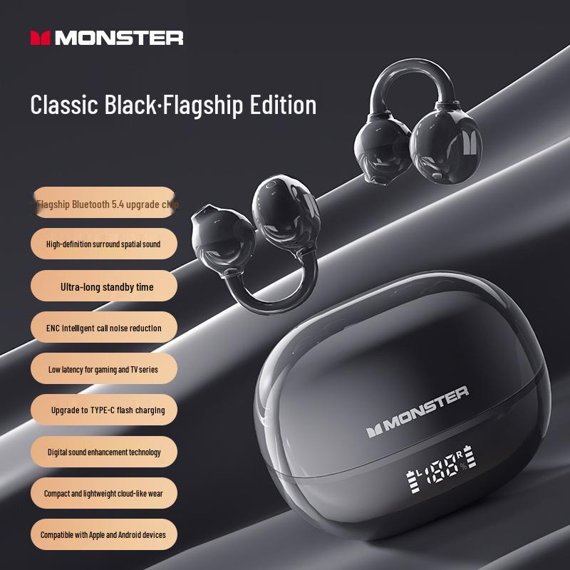 MONST M100 Kabellose TWS Bluetooth-Kopfhörer - Hochwertige Geräuschunterdrückende Sport-In-Ear-Kopfhörer
