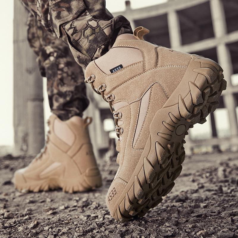 Brand Bărbați Cizme Tactice Militare Mărimi Mari Cizme de Vânătoare Motocicletă Exterior Glezna Pantofi de Drumeție Impermeabili Pantofi de Alpinism Casual