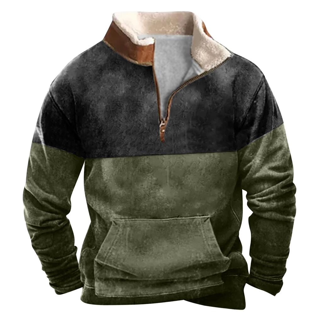 Men's  Hoodie  Loose  Long Sleeves  Round Neck