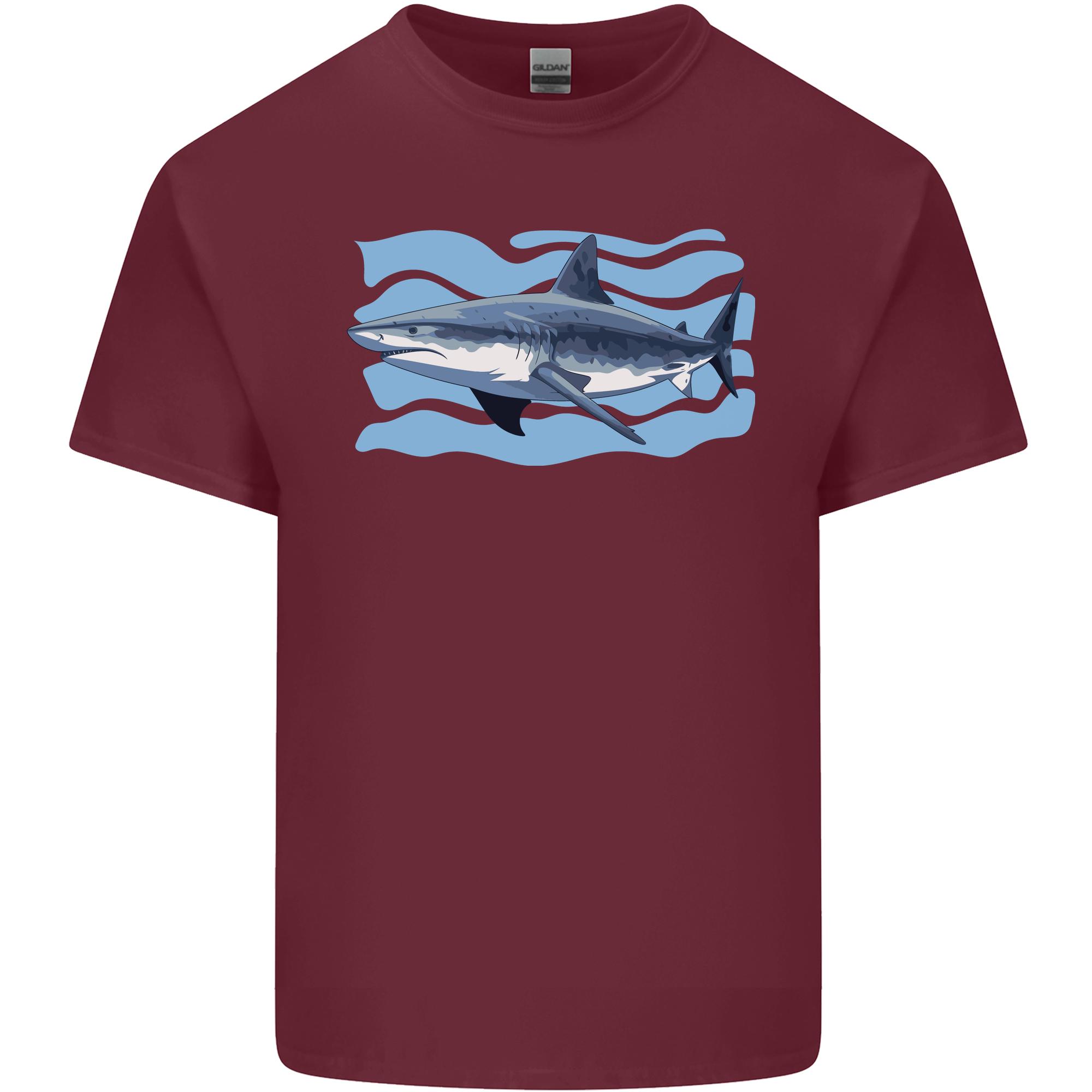Great White Shark in the Ocean Unisexs Light Cotton TShirt S