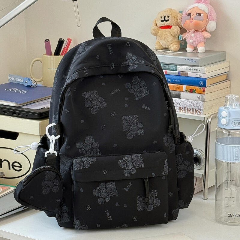Cartoon Bear Backpack Student Class Schoolbag Lightweight Backpack