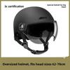 Large Electric Car Helmet Men's Large Head Circumference Extra Large Size Half Helmet