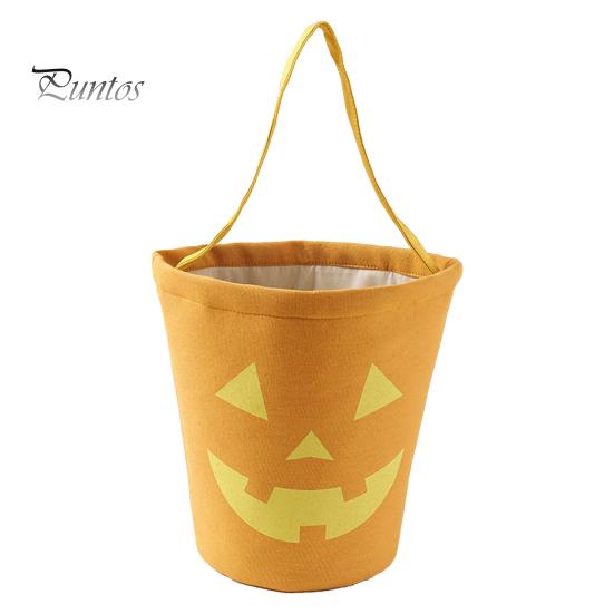 Saco de doces de Halloween em forma de morcego Impressão assustadora Grande capacidade Cor de contraste Festivo 3D Efeito visual Cesta de doces de Halloween