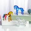 2026 Zodiac Horse Statue Feng Shui Collection Crystal Light Luxury Horse Sun Catcher Ornament Home Desktop Decoration