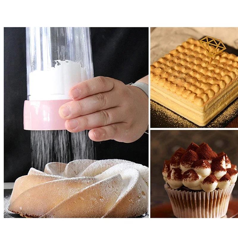 Handheld Manual Flour Powder Icing Sugar Sifter Cup, Stainless Steel Flour Sifter, Kitchen Home Baking Pastry Tool