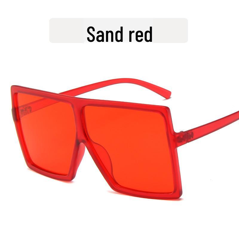 Stylowe Damskie Okulary Przeciwsłoneczne w Kwadratowej Oprawce z Metalowymi Zawiasami - Modny Europejski i Amerykański Design