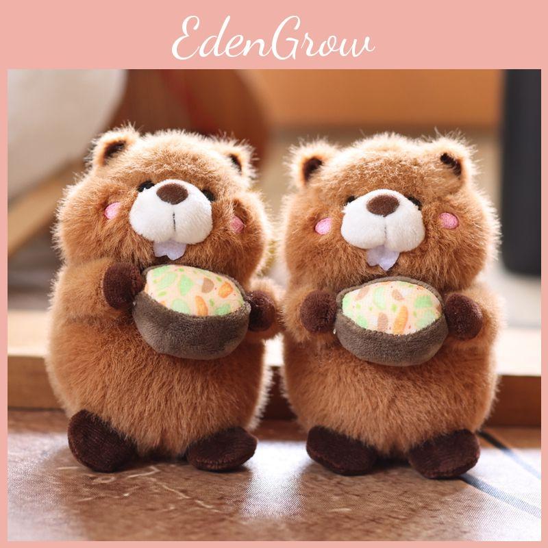 Plush Toy Groundhog Cartoon Animal Doll Keychain Backpack Pendant Holiday Gift