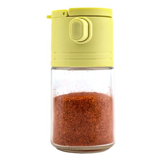 Glass Salt Dispenser Set with 0.5g Portion Control Airtight Seasoning Jars for Low-Sodium Diets 180ml Moisture-Proof Easy-Fill Spice Container