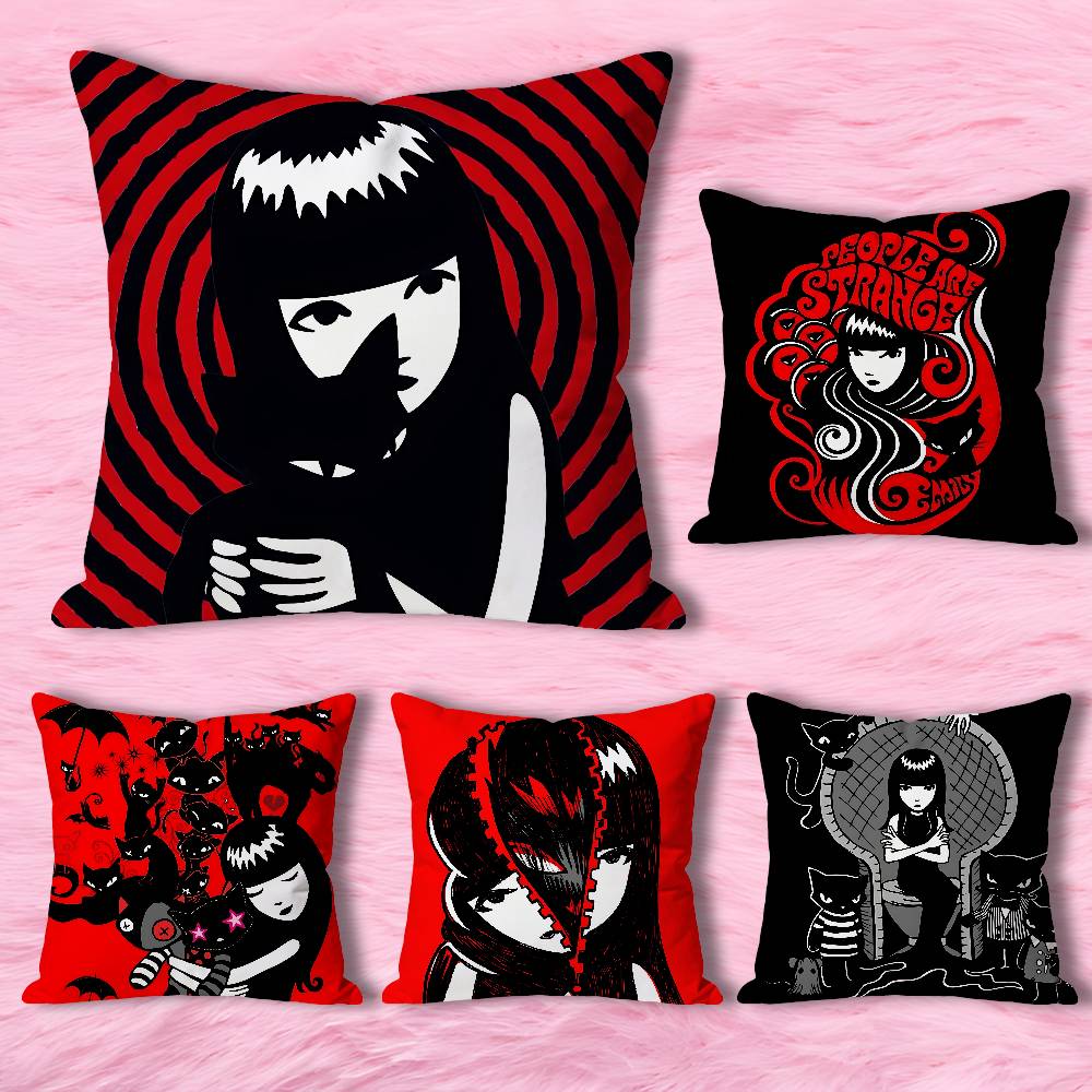 E-Emily The S-Stranges Pillow Cases for Bedroom Living Room Sofa Home Decor Polyester Cushion Cover with Zipper