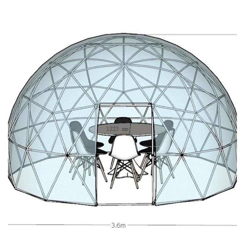 Luxury Geodesic Dome Tent: Transparent Starry Sky Bubble for Outdoor Homestay